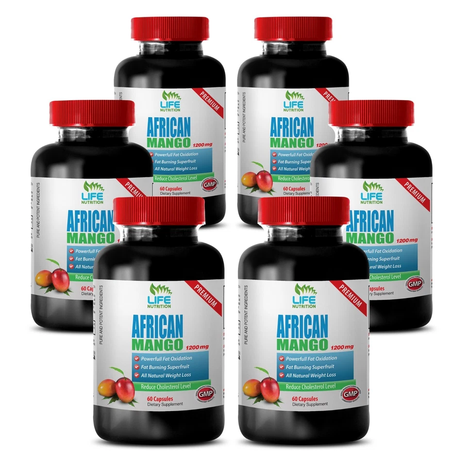 Fat Burner For Men - African Mango Lean Extract 1200 - Burning Calories Pills 6B - Image 1 of 4