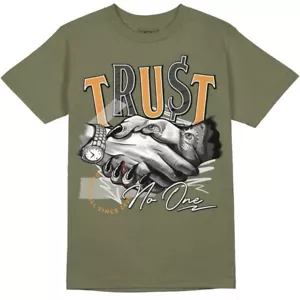 Trust No One $ Streetwear Olive 5’s Sneaker Matching Graphic T-Shirt - Medium - Picture 1 of 7
