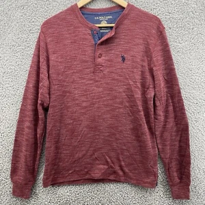 US Polo Assn. Maglione Uomo 1/4 Zip Manica Lunga Rosso Attivo Elasticizzato Taglia S - Foto 1 di 6