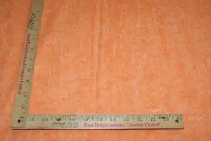 Tone on Tone Orange Crinkle Print Craft Sewing Quilt 30" x 44" Fast Shipping - Picture 1 of 2
