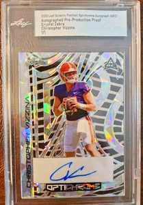 2023 Leaf Eclectic Autograph Christopher Vizzina 1/1 Zebra Crystal Auto Proof RC - Picture 1 of 1