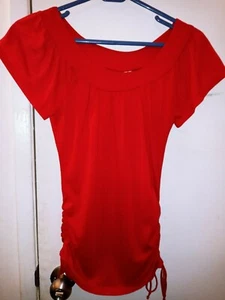 Vintage Red Derek Heart Women's Shirt Size Medium Nice Good Condition Clean - Picture 1 of 4