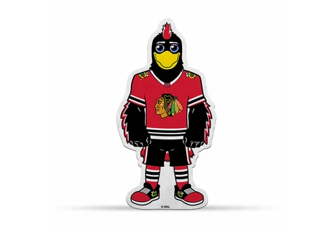 NEW CHICAGO BLACKHAWKS PREMIUM MASCOT PENNANT FANION SHAPE CUT LICENSED Cover