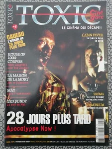 Toxic Ciné Gore 05 2003 Cabin Fever Troma 28 Jours Plus Tard Ted Bundy +Poster - Imagen 1 de 1