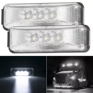 2x 3LED Begrenzungsleuchten Positionsleuchten LKW PKW Anhänger 12V 24V weiß DE - Bild 1 von 12