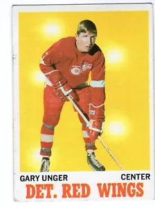 1970-71 Topps Garry Unger Card #26 Detroit Red Wings - Picture 1 of 2
