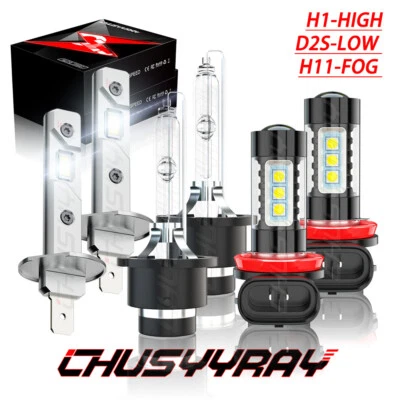 Juego de faros de haz alto bajo + bombillas antiniebla FIT Volvo V70/XC70/S60 2005 2006 Foto 1 de 4