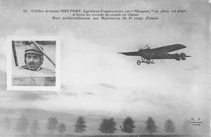CPA AVIATION CELEBRE AVIATEUR NIEUPORT INGENIEUR CONSTRUCTEUR SUR NIEUPORT MORT - Picture 1 of 1