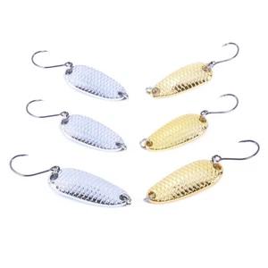 3pcs Spoons Hard Fishing Lures Metal Hook Glitter Sequins Lure Baits Crankbaits - Picture 1 of 11