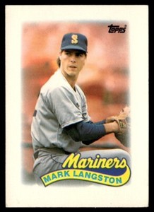 1989 Topps Major League Leaders Minis Mark Langston Seattle Mariners #73