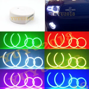 Anillo halo Bluetooth RGB para Ford Mustang Shelby GT500 10-14 HID faro niebla - Imagen 1 de 19
