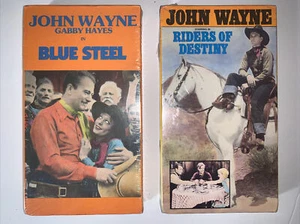 NEW SEALED John Wayne BLUE STEEL and RIDERS OF DESTINY Color VHS Western Cowboy - Picture 1 of 5