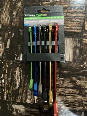 Pittsburgh 6pc Color Combo Wrench Set 66054 - 6 Ratcheting Combination Wrench’s - Image 1 of 3
