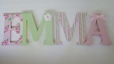 Wood Letters-Nursery Decor- ANY NAME- Custom Made To Your Decor • 9.50$