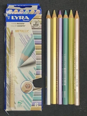 Lápices de colores Lyra 3941062 Metallic Color Giants 6pk Foto 1 de 4