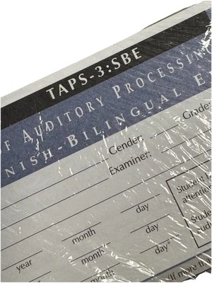 Test Of Auditory Processing Skills TAPS-3 SBE Spanish Record Form Pack of 25 - Image 1 of 4