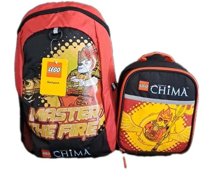 Lego Chima Mochila y Lonchera Bolsa Juego de Viaje Escolar Nuevo con Etiquetas Foto 1 de 4