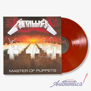 Metallica Signed Autographed Vinyl LP “Master Of Puppets” PSA/DNA Authentic - Picture 1 of 2