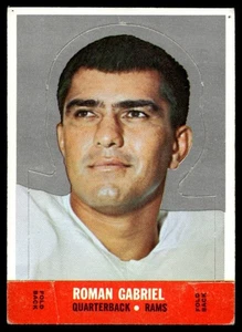 1968 Topps Stand Up Roman Gabriel Los Angeles Rams A19 - Imagen 1 de 2