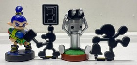 Lot of 3 Nintendo Amiibos: Mr Game and Watch, Chibi-Robo & Inkling Boy
