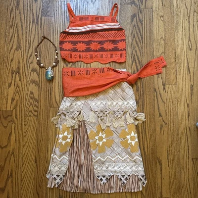 Костюм Моана детский размер 7/8 Disney Store платье наряд  - Изображение 1 из 4