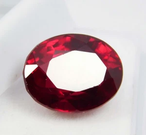 Certified 12.90 Ct Natural Burma Pigeon Blood Red Ruby Loose Gemstone Unheated - Picture 1 of 10