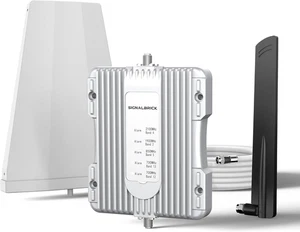 Booster téléphone portable pour maison et chalet, Boost 3G 4G et LTE 5G données jusqu'à 3 000 carrés - Photo 1 sur 12