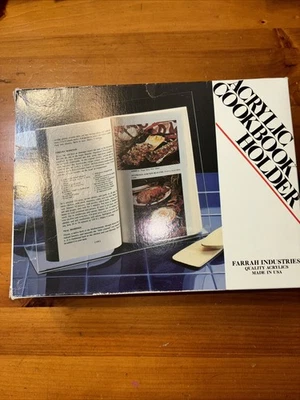 Soporte para libro de cocina de acrílico transparente y soporte para recetas - Nuevo en caja Foto 1 de 3