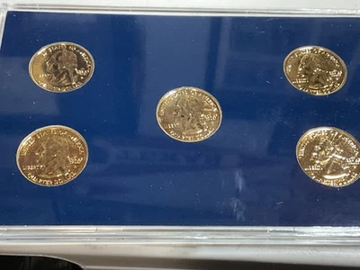 24Kt Gold Plated 2003 State Quarter Collection US Commemorative Gallery - Image 1 of 4