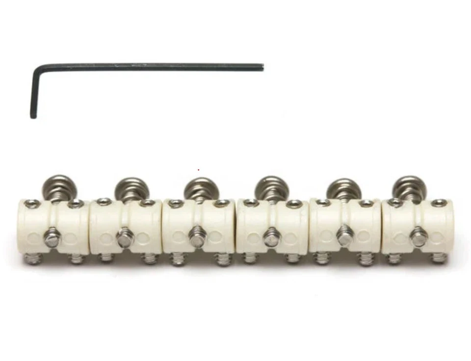 Graph Tech TUSQ 6-Barrel-Saddle Set for Jazzmaster/Jaguar/Mustang Guitar - image 1 of 1