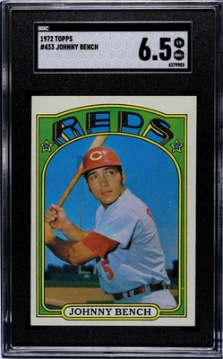 Topps 1972 - Johnny Bench #433 SGC 6,5 envío gratuito Foto 1 de 2