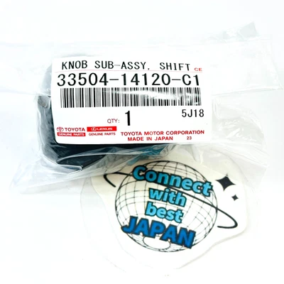 TOYOTA GENUÍNO Celica MR2 Spyder 2000-2005 5 velocidades botão de mudança de couro preto NOVO - Imagem 1 de 4