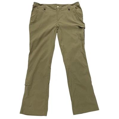 Duluth Trading Dry On The Fly Convertible Pants Womens 16x33 Green Roll Up 56958 - Image 1 of 4
