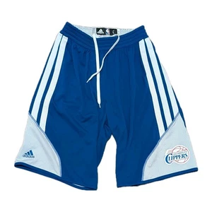 *VINTAGE* Size LARGE - ADIDAS x LA CLIPPERS 2013 Mens Shorts Reversible *RARE* - Picture 1 of 12