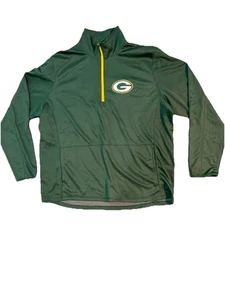 Neu mit Etikett Green Bay Packers NFL Herren 1/4 Reißverschluss Trainingsjacke grüner Pullover Gr. 2XL - Bild 1 von 7