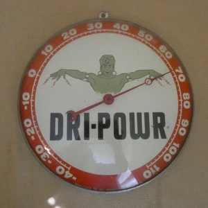 VTG 1958 Dri-Powr Dome Thermometer Pam Clock Co New Rochelle NY Advertising - Picture 1 of 7