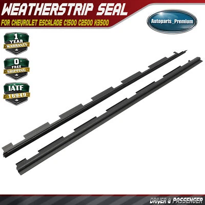 2x Sello de barrido de ventana exterior delantera para Chevy C1500 C2500 K3500 Tahoe Foto 1 de 4