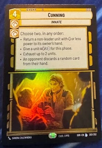 Star Wars Unlimited Spark of Rebellion Cunning FOIL Legendary Card - Picture 1 of 2
