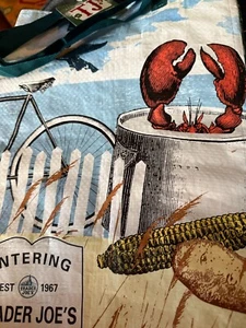Boston Massachusetts Trader Joe’s Grocery Shopping Tote Lobster Bag Reusable - Picture 1 of 4