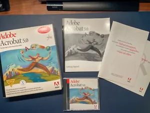 Adobe Acrobat 5.0 Education Version Apple Mac OS with Serial and Box, Complete - Picture 1 of 11