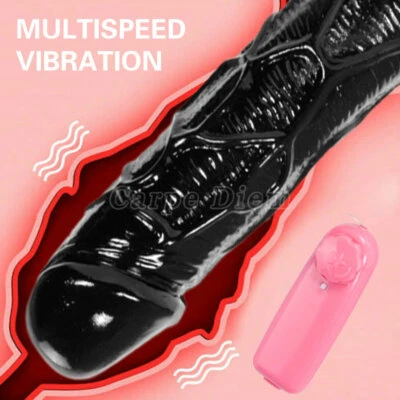 Negro Giratorio-Vibrador-Consolador-Pene-Vibrador-Ventosa-Punto G-6.7 pulgadas PNI Foto 1 de 4