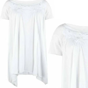 NEW ALL SAINTS OVERSIZED WHITE LOOSE DRAPE HEM TOP DRESS COMPLETELY SOLDOUT £169 - Picture 1 of 8