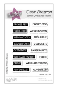 Kulricke Stempelset "Frohes Fest Reverse" Clear Stamp Motiv-Stempel - Bild 1 von 1