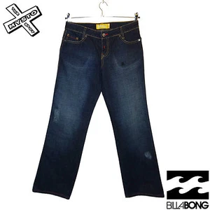 BILLABONG 'KALU' WOMENS JEANS BOYFRIEND CUT DARK BLUE TROUSERS UK 8 BNWT RRP £60 - Picture 1 of 2