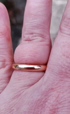 Розовое золото из нержавеющей стали группы кольцо размер 8 Милор Италия - Изображение 1 из 4