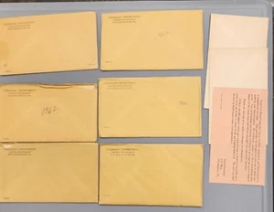 1962 Proof Set Envelope only with cardboards and COA. Issued by US Mint. - Picture 1 of 2