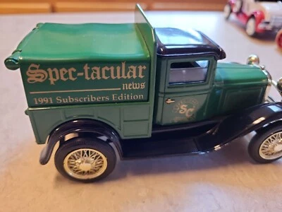 *福特模型 A 皮卡车规格新闻 1/25 DC 银行 1991 年规格铸造玩具 — 第 1/4 张图片