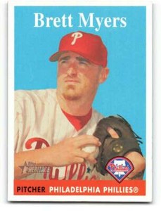 2007 Topps Heritage #326 Brett Myers NM-MT Phillies