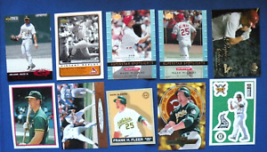 Mark McGwire Baseball 10 card lot from 1980's to 1990's