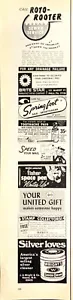 Vintage 1968 schmale Seite mit 9 Anzeigen für verschiedene Produkte aus '68 Werbung - Bild 1 von 1